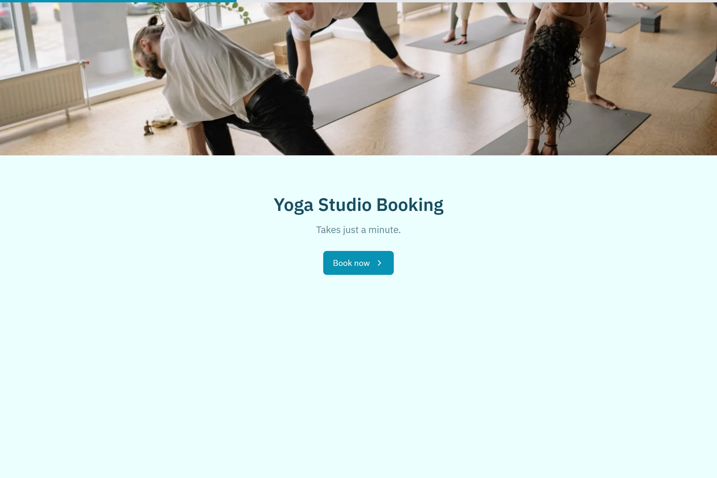 Yoga Studio Booking template preview