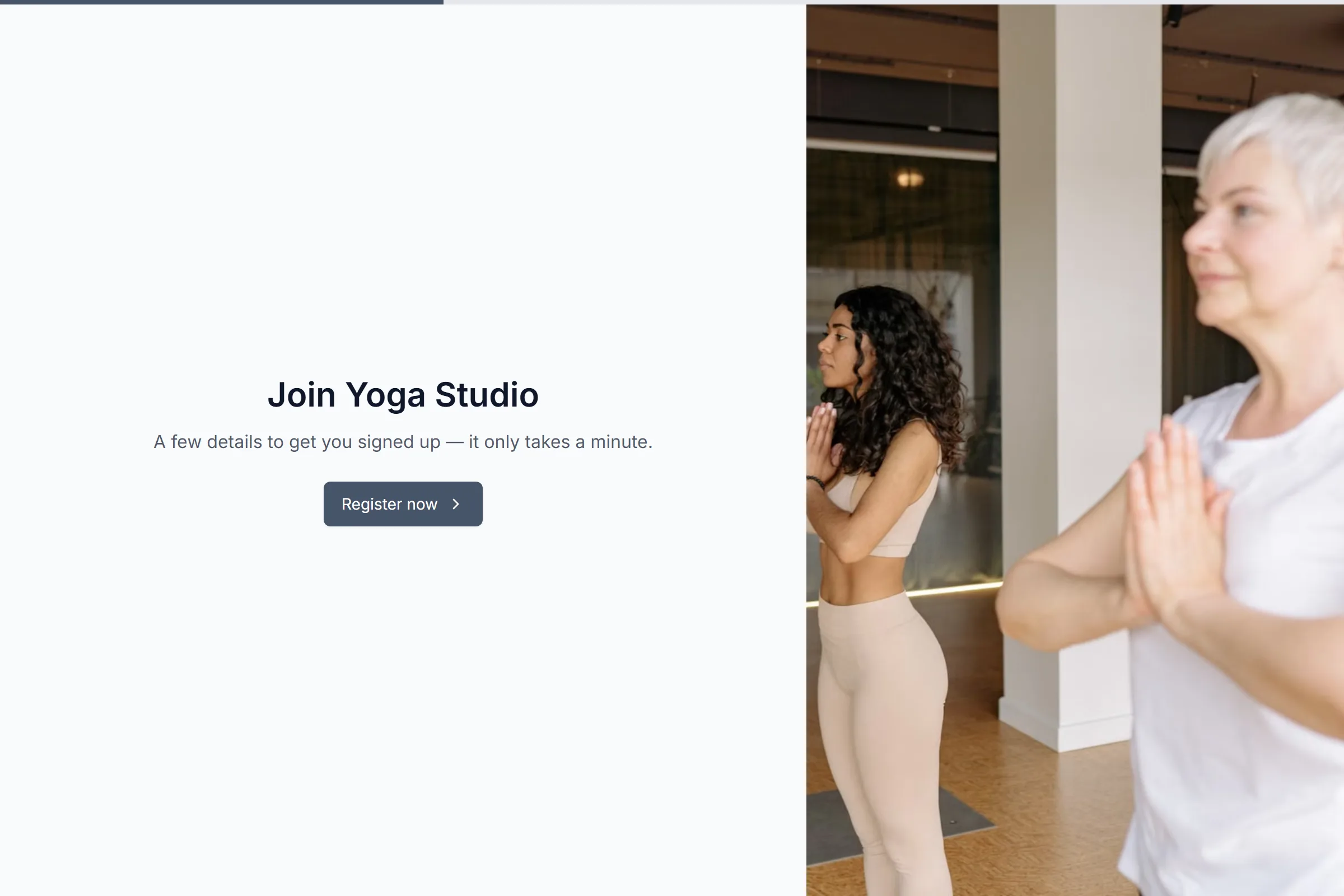 Yoga Studio Membership Application template preview