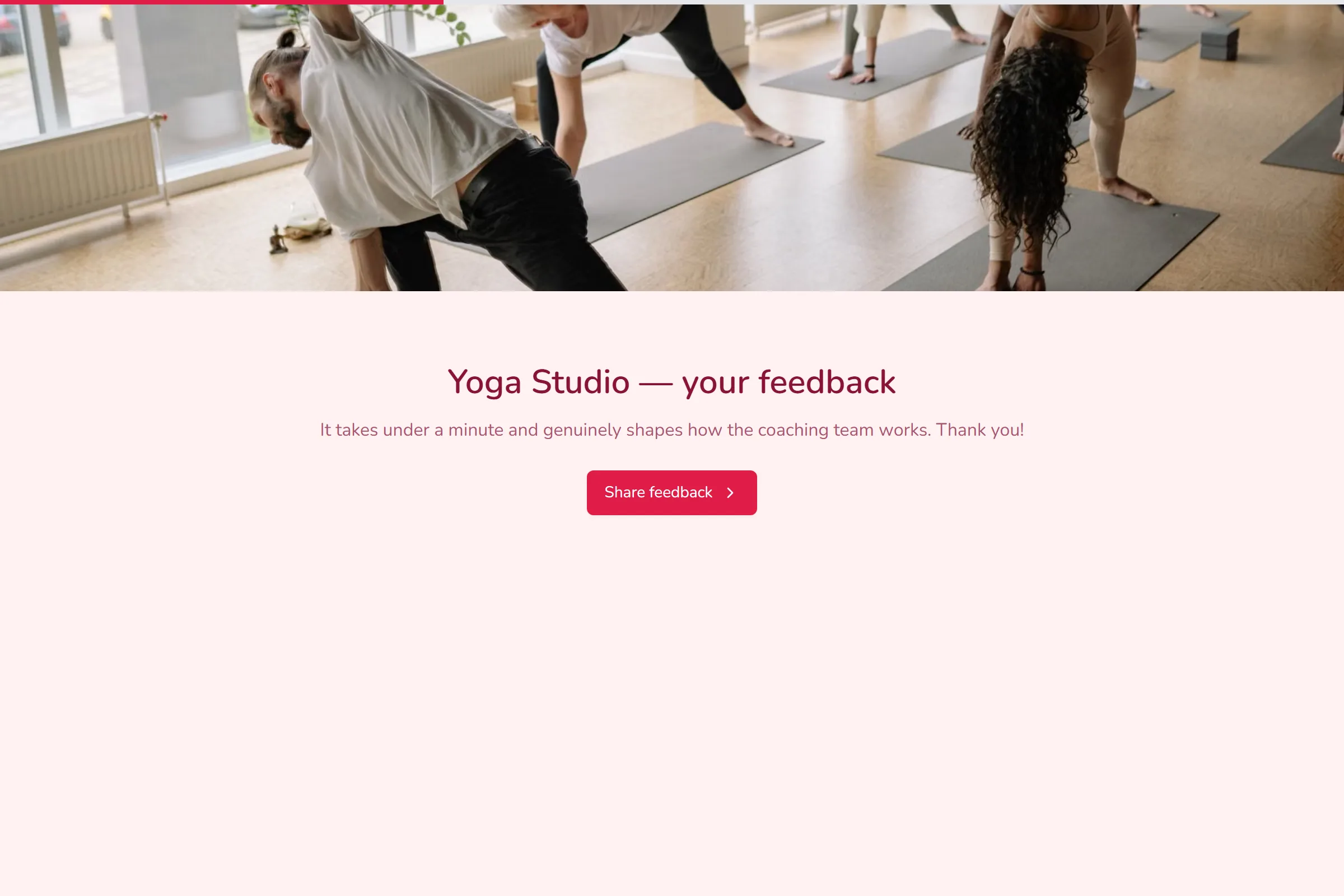 Yoga Studio Satisfaction Survey template preview