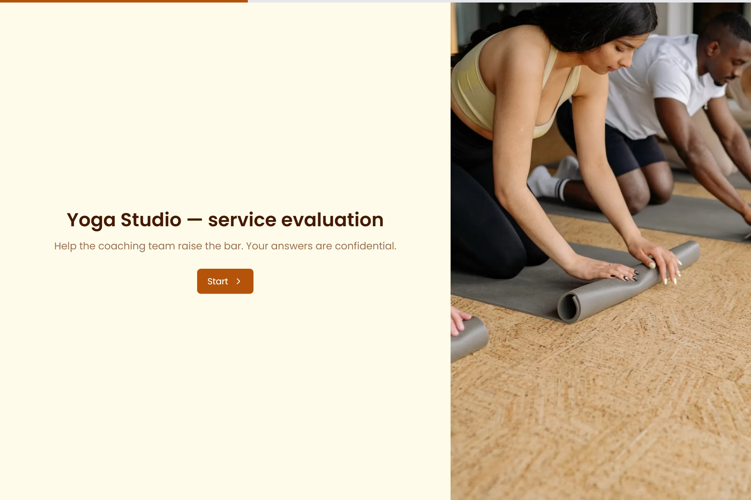 Yoga Studio Service Evaluation template preview