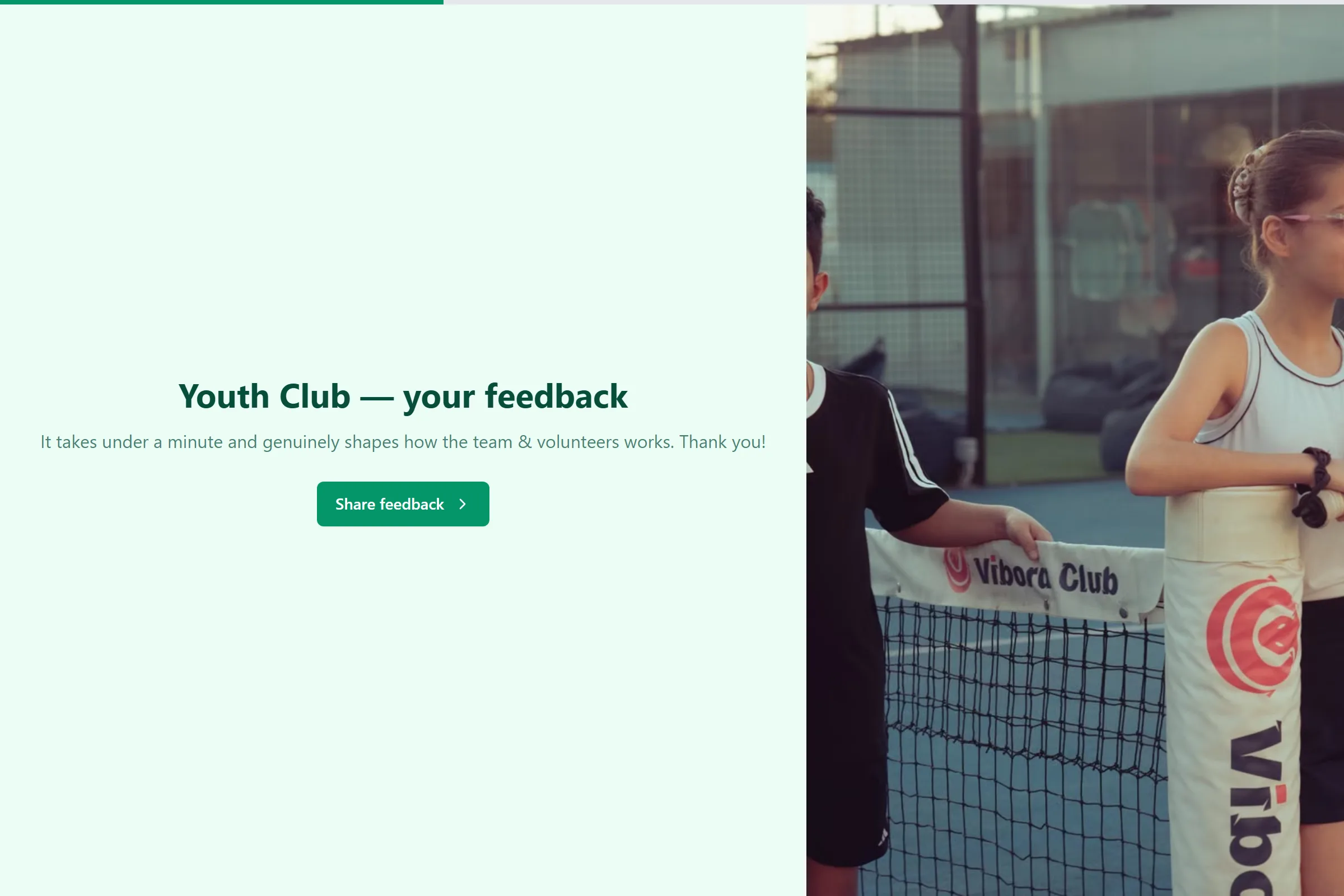 Youth Club Satisfaction Survey template preview
