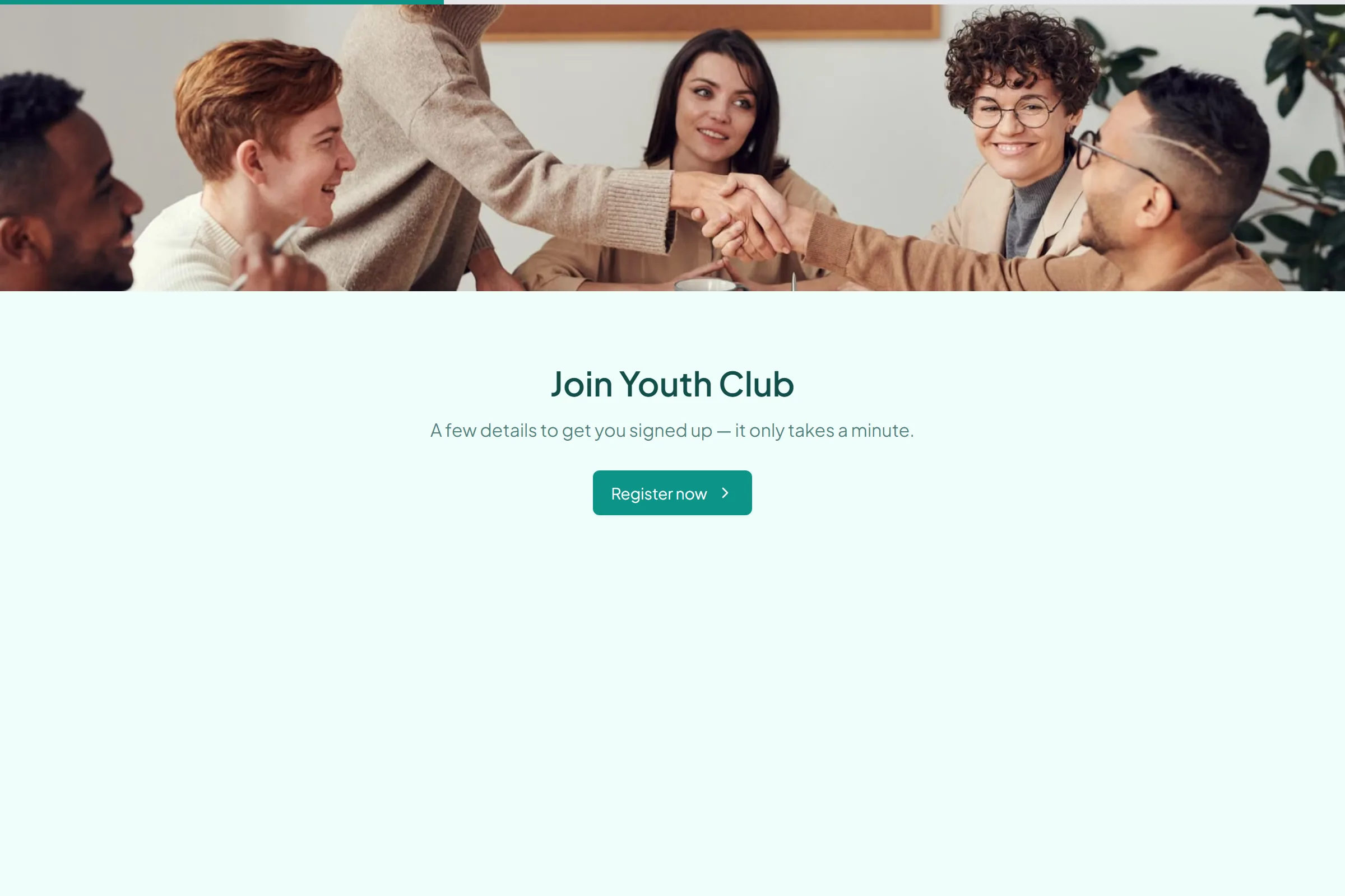 Youth Club Volunteer Application template preview