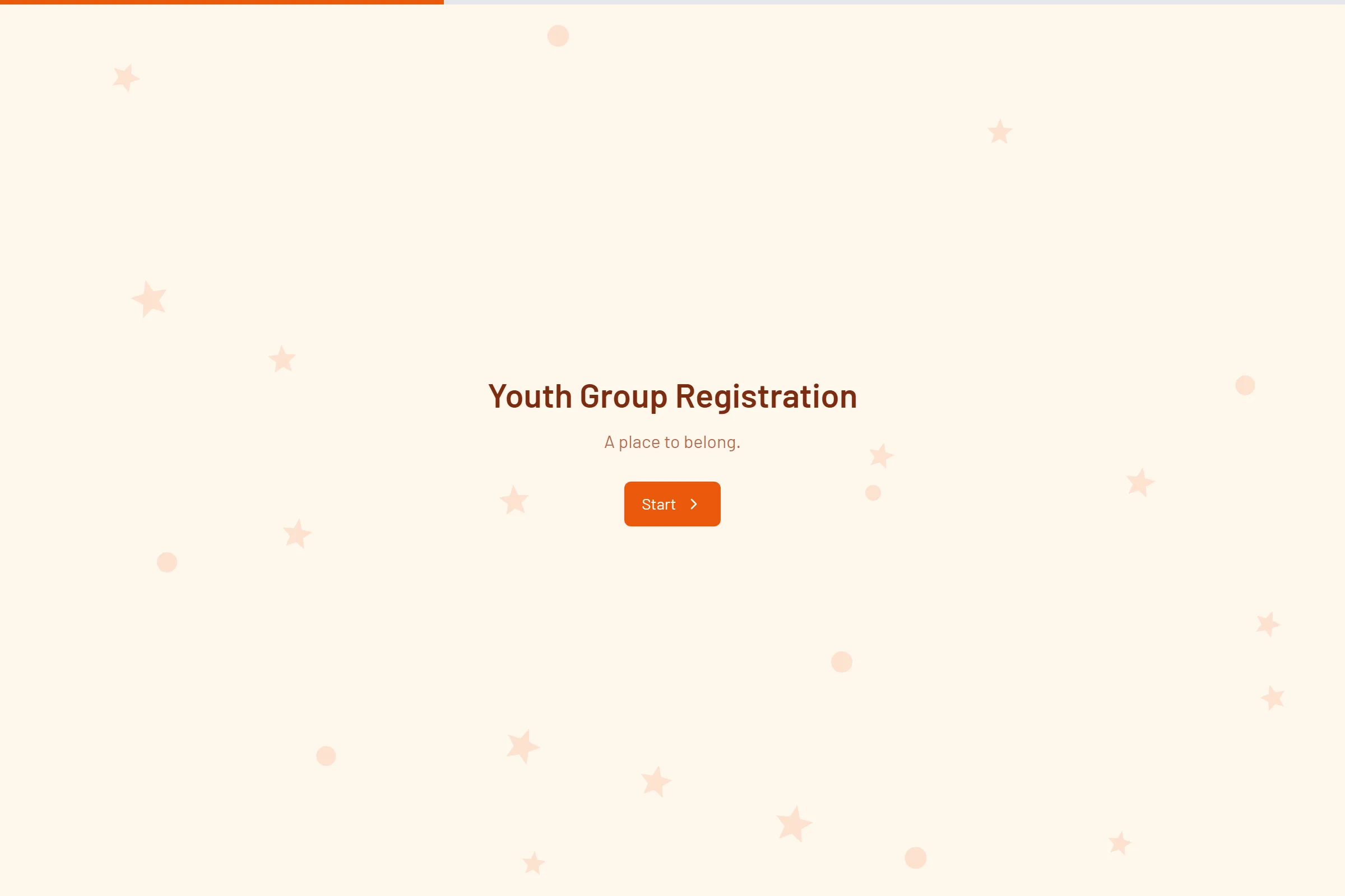 Youth Group Registration template preview